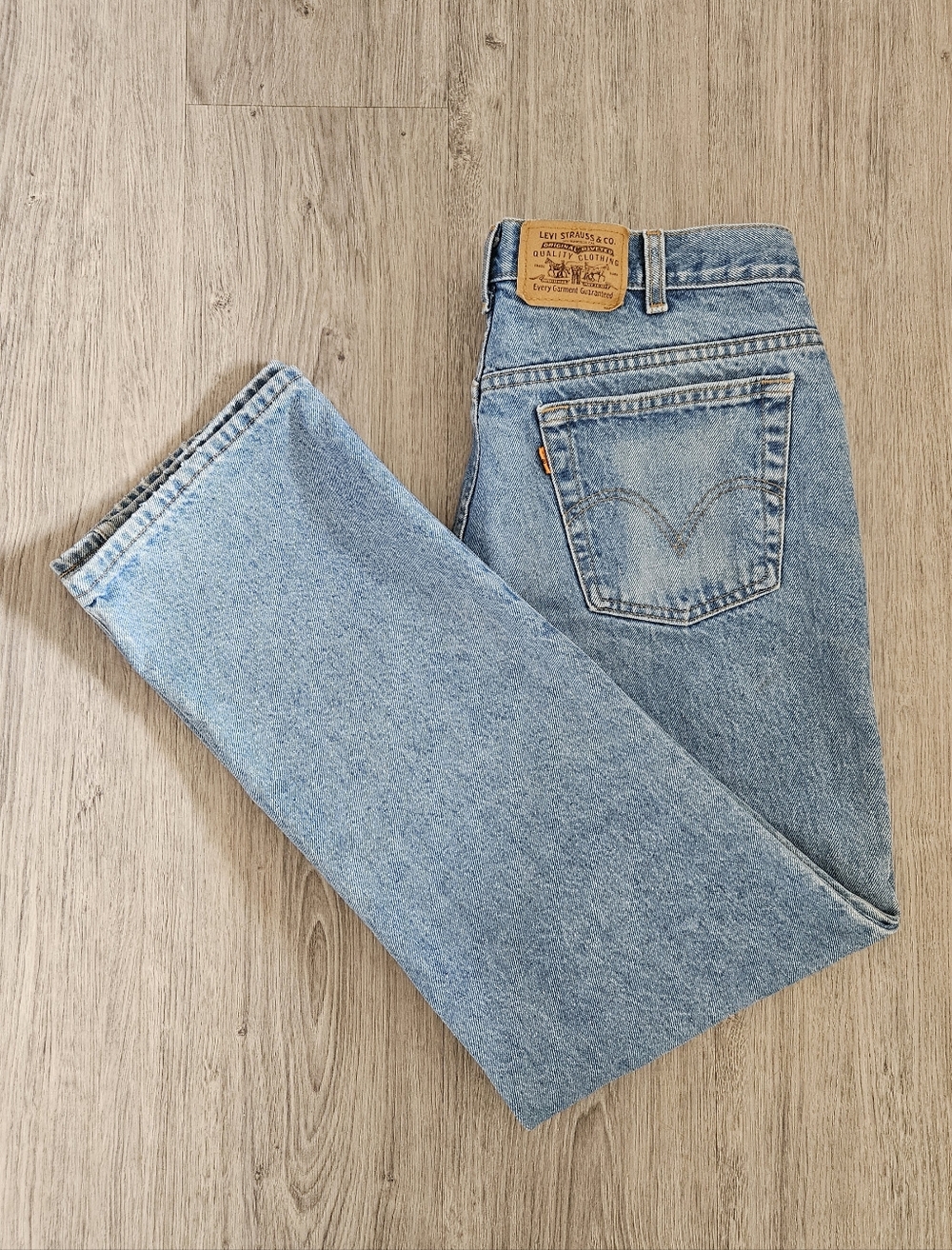 Levi's Vintage 36x30 Orange Tab Washed Blue Men's Jeans